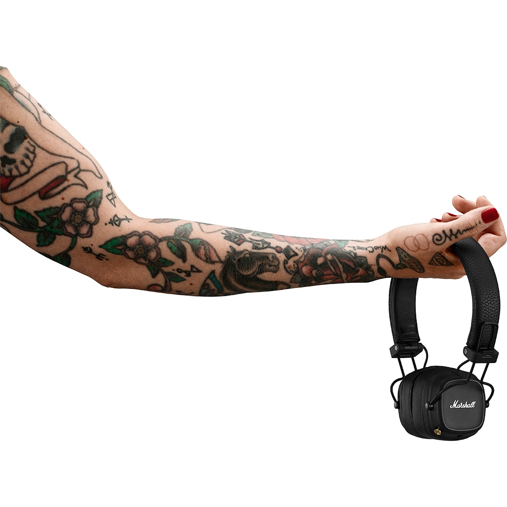 Casti MARSHALL Major IV, Bluetooth, On-ear, Microfon, Incarcare Wireless, Black
