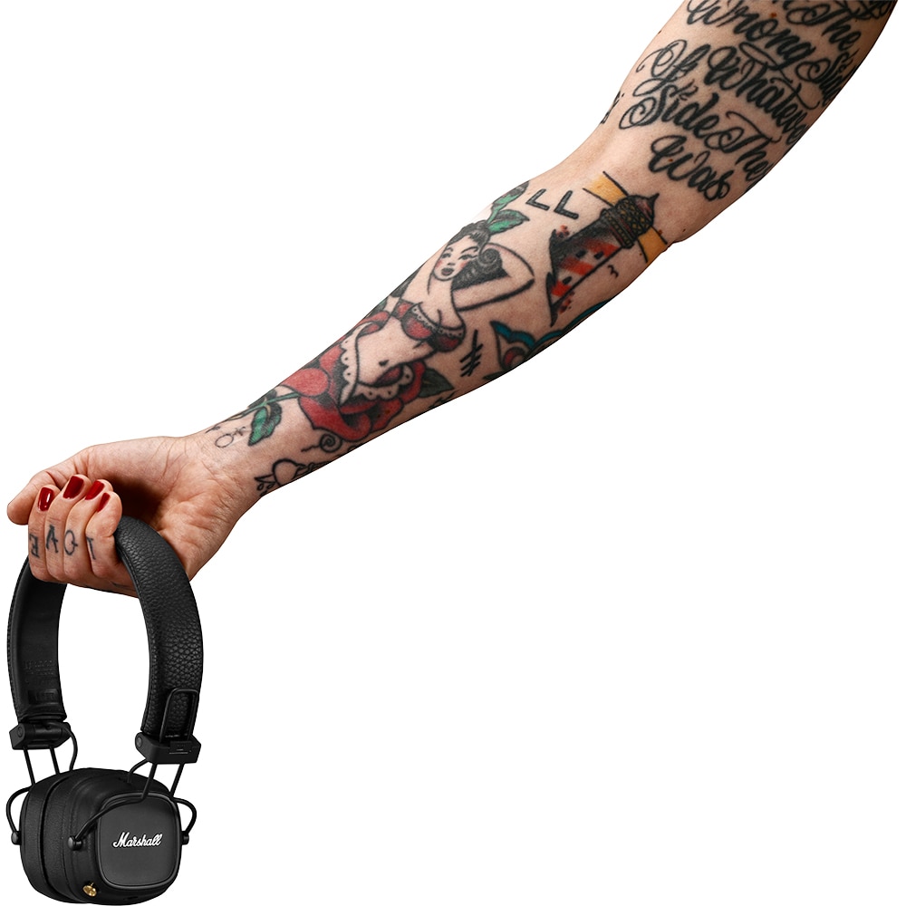 Casti MARSHALL Major IV, Bluetooth, On-ear, Microfon, Incarcare Wireless, Black