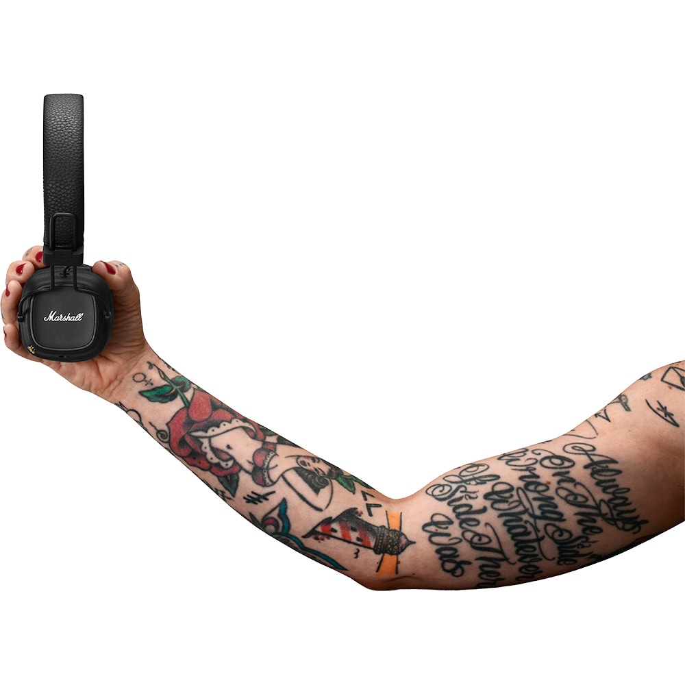 Casti MARSHALL Major IV, Bluetooth, On-ear, Microfon, Incarcare Wireless, Black