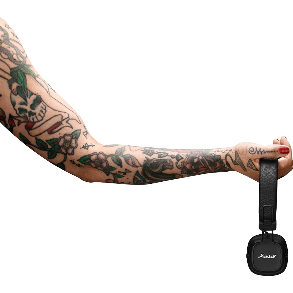 Casti MARSHALL Major IV, Bluetooth, On-ear, Microfon, Incarcare Wireless, Black