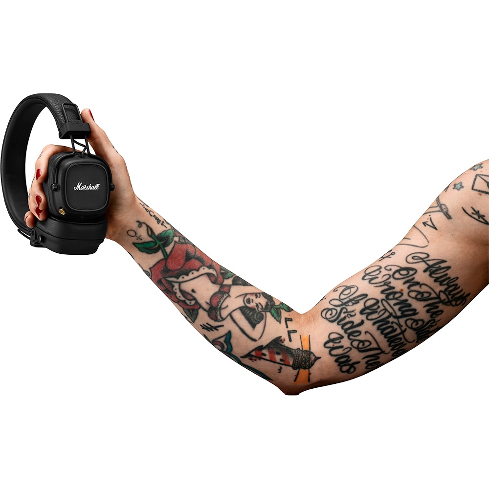 Casti MARSHALL Major IV, Bluetooth, On-ear, Microfon, Incarcare Wireless, Black