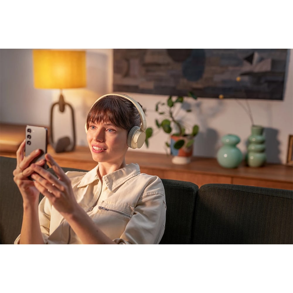 Casti PHILIPS TAH3209BG/00, Bluetooth, On-Ear, Microfon, bej