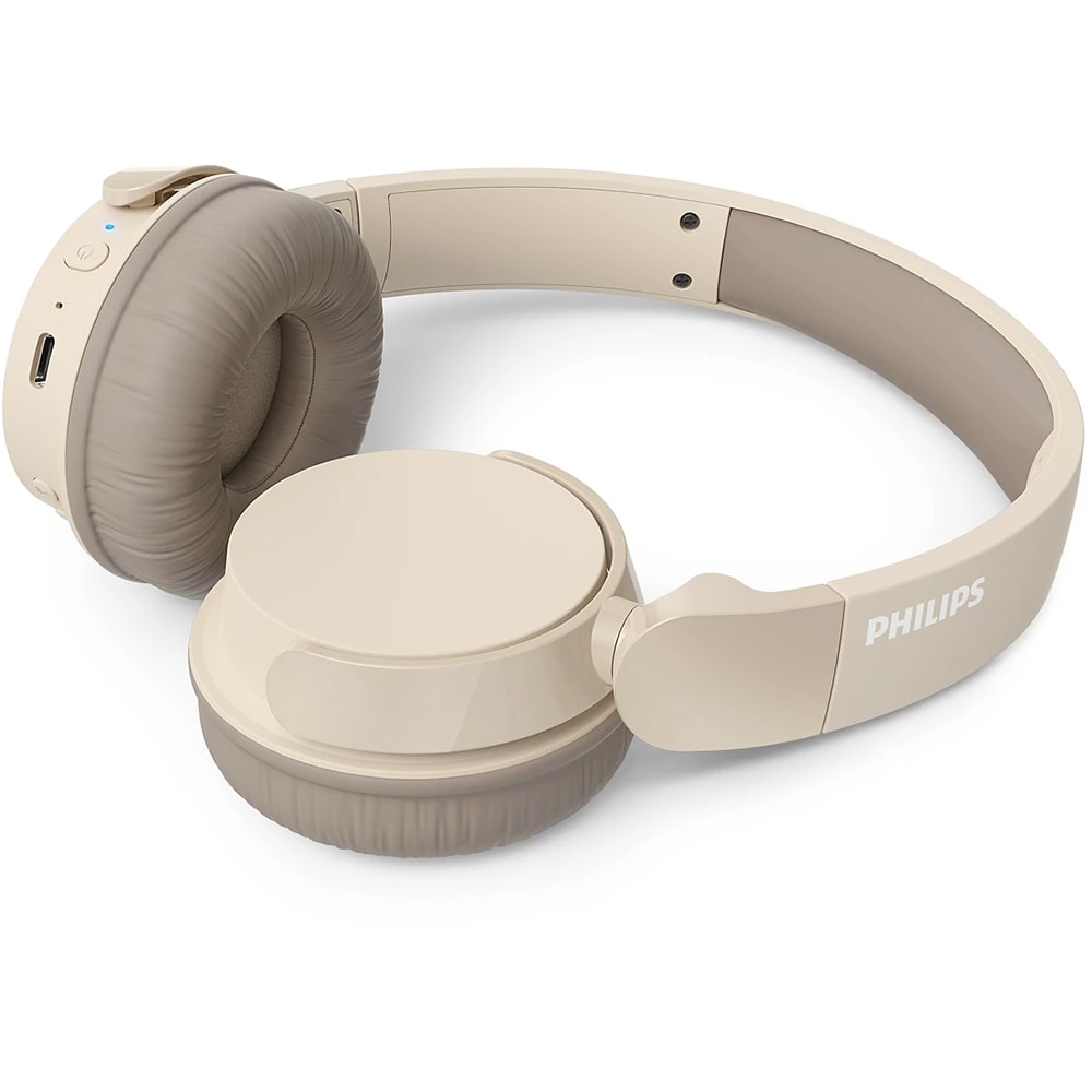 Casti PHILIPS TAH3209BG/00, Bluetooth, On-Ear, Microfon, bej