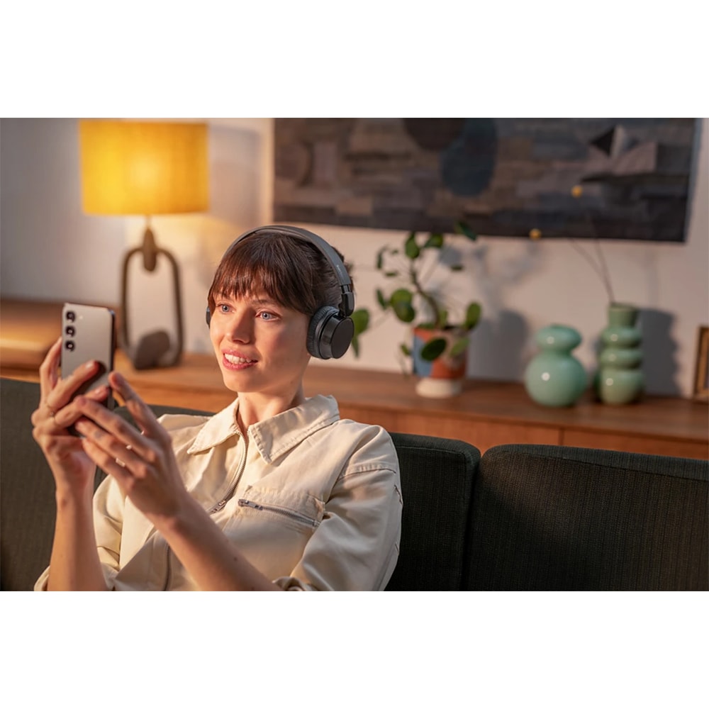Casti PHILIPS TAH3209BK/00, Bluetooth, On-Ear, Microfon, negru