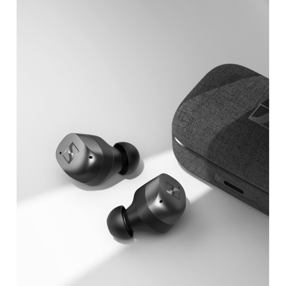 Casti SENNHEISER Momentum True Wireless 4, Bluetooth, In-Ear, Microfon, Carcasa Incarcare Wireless, Noise Cancelling, Black Graphite