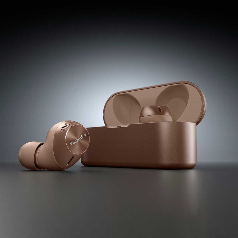 Casti TECHNICS EAH-AZ40M2EN, True Wireless, Bluetooth, In-ear, Microfon, Noise Cancelling, auriu