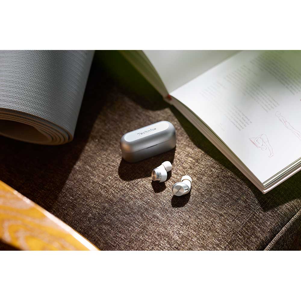 Casti TECHNICS EAH-AZ40M2ES, True Wireless, Bluetooth, In-ear, Microfon, Noise Cancelling, argintiu