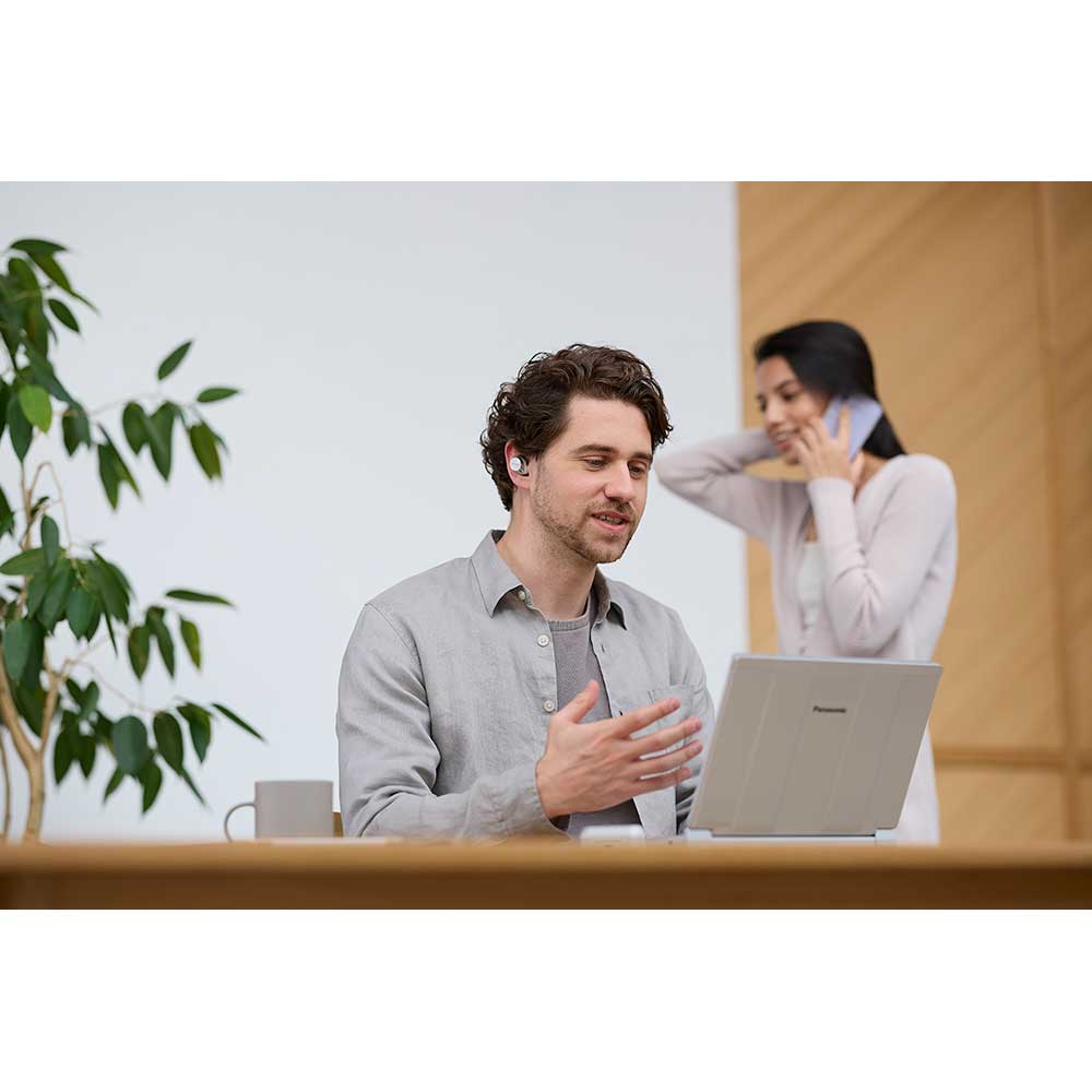 Casti TECHNICS EAH-AZ60M2ES, True Wireless, Bluetooth, In-ear, Microfon, Noise Cancelling, Carcasa incarcare wireless, argintiu