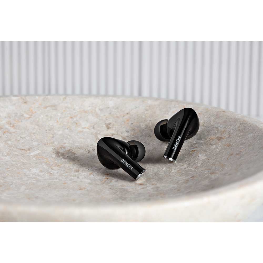 Casti DENON AH-C830NCW, True Wireless, Bluetooth, In-Ear, Microfon, Noise Cancelling, negru