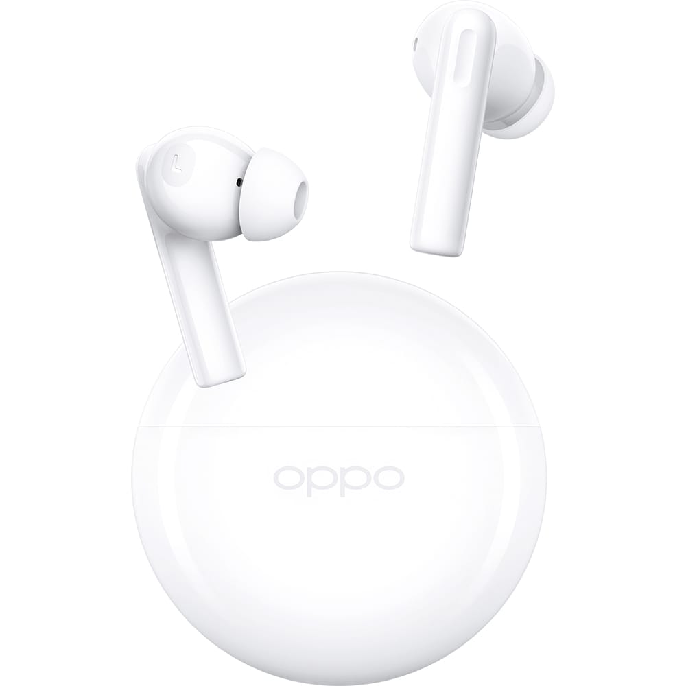 Casti OPPO Enco Buds2, True Wireless, Bluetooth, In-Ear, Microfon, alb