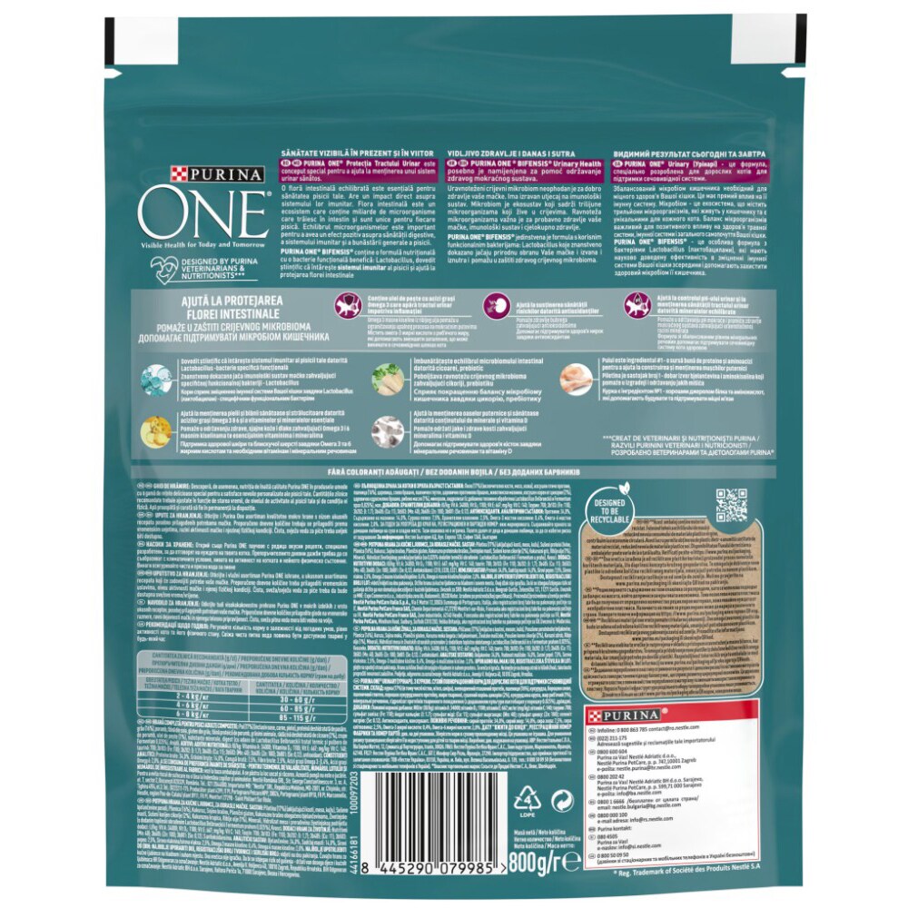 Hrana uscata pentru pisici PURINA ONE Urinary Care, Pui, 800 g