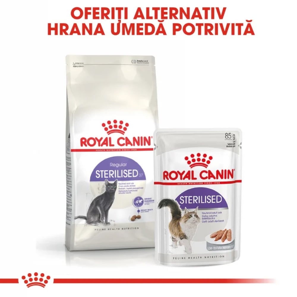 Hrana uscata pentru pisici ROYAL CANIN FHN Sterilised, Adult, Pasare, 2 kg