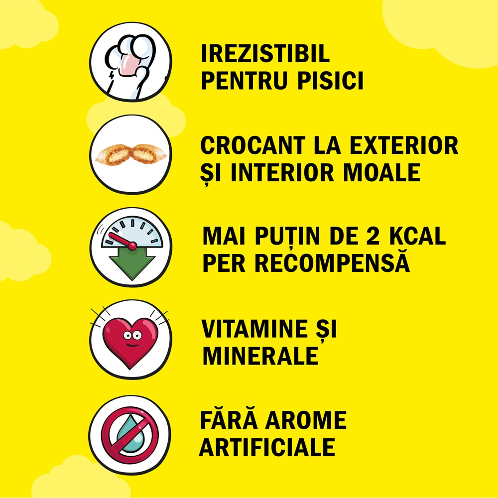 Recompensa pentru pisici DREAMIES, Snack, Somon, 6 x 60g