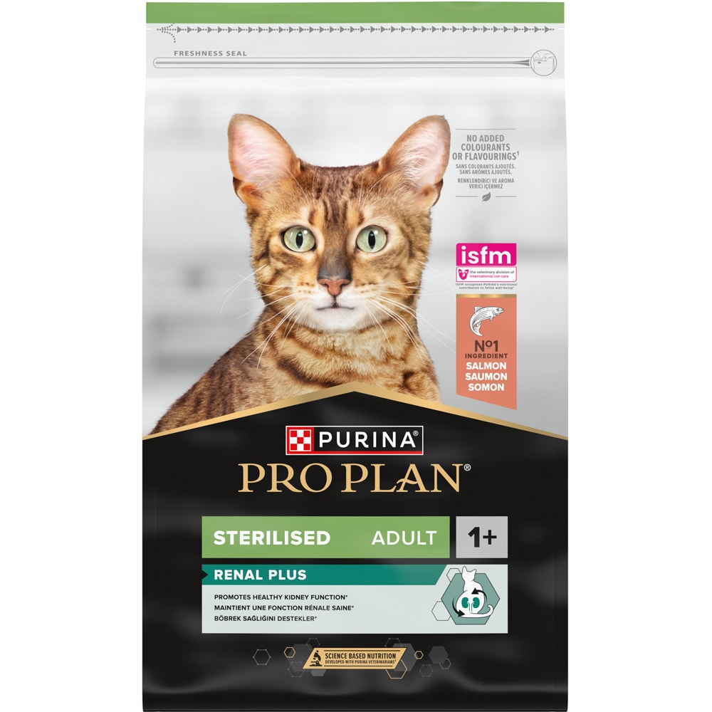 Hrana uscata pentru pisici PURINA PRO PLAN Renal Plus, Sterilised, Somon, 10 kg