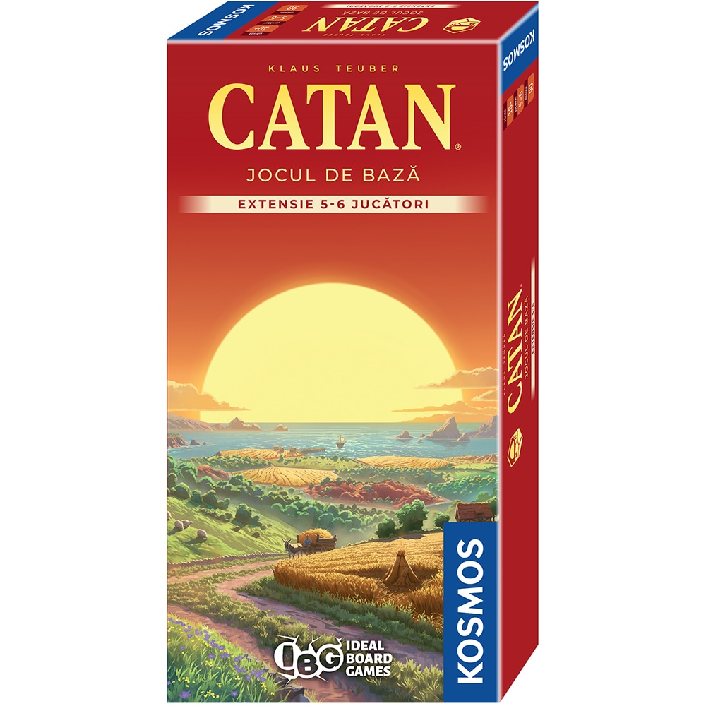Joc de societate CATAN Extensie - Joc de baza editia 2025 CAT5625, 10 ani+, 5-6 jucatori