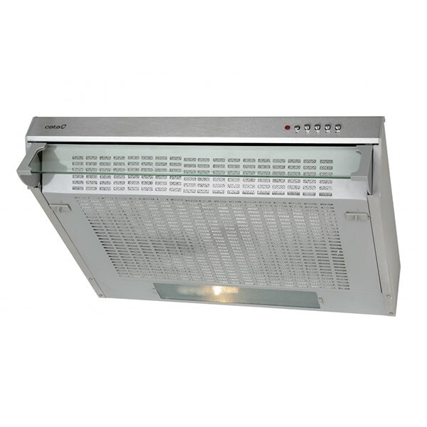 Hota traditionala CATA F2060X, 1 motor, 220 mc/h, L 60 cm, inox