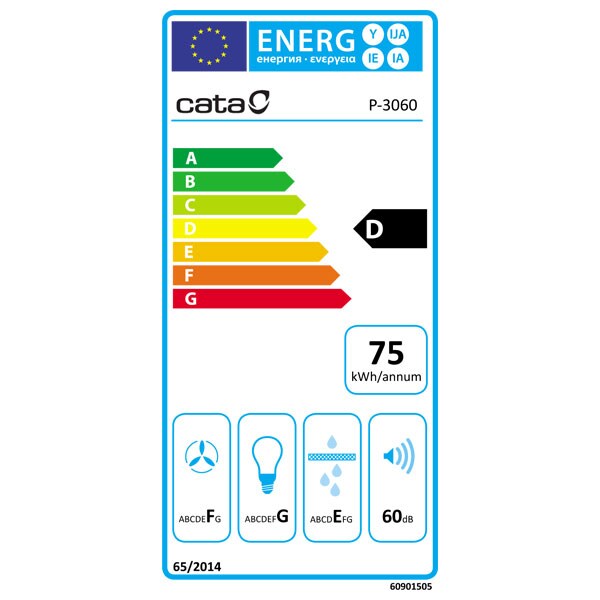 Hota CATA P3060X, 1 motor, 200m3/h, 125W, inox