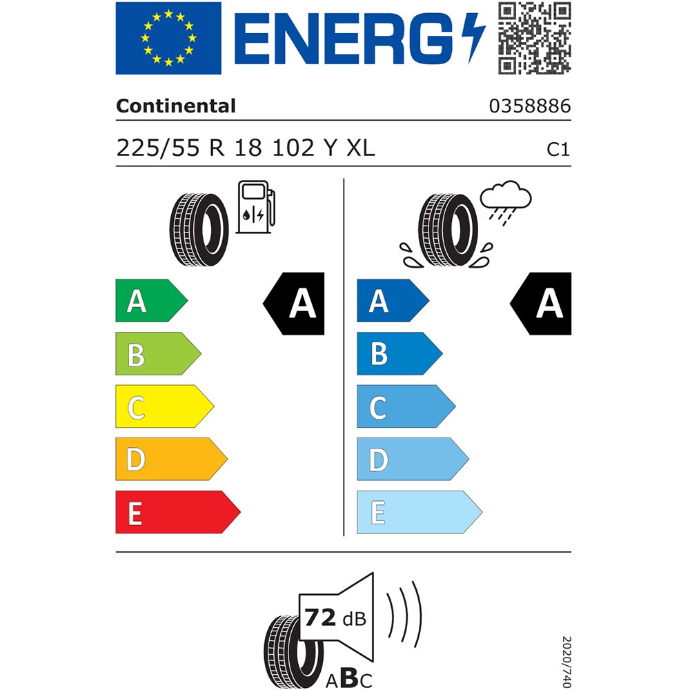 Anvelopa vara CONTINENTAL EcoContact 6 225/55 R18 102Y