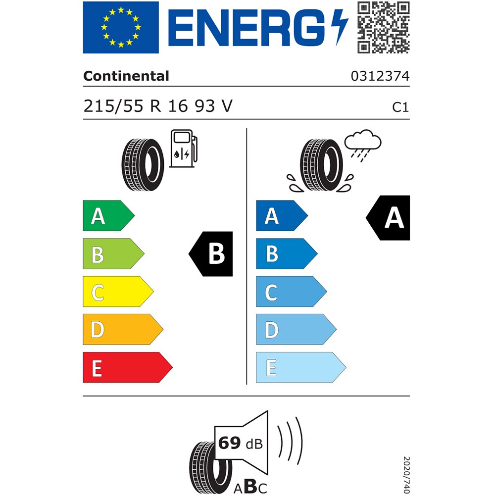 Anvelopa vara CONTINENTAL UltraContact 215/55 R16 93V