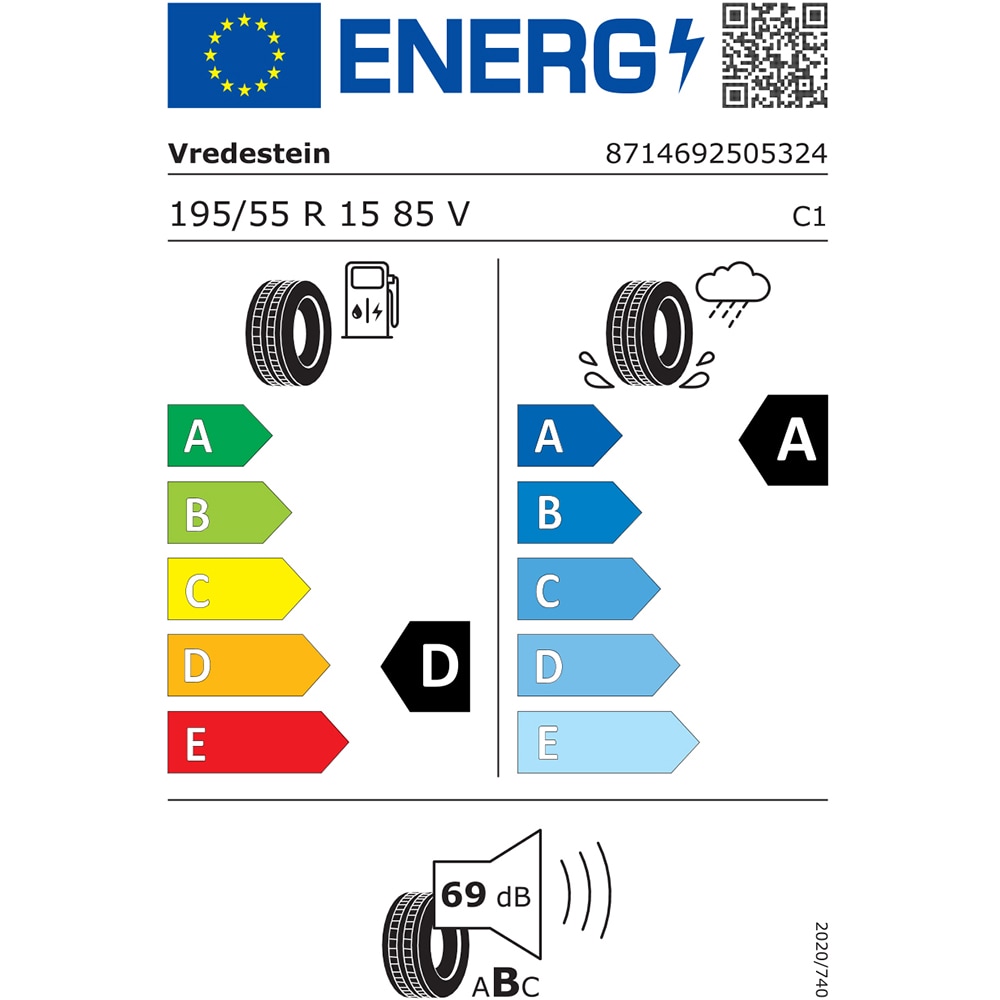 Anvelopa vara VREDESTEIN Ultrac 195/55 R15 85V