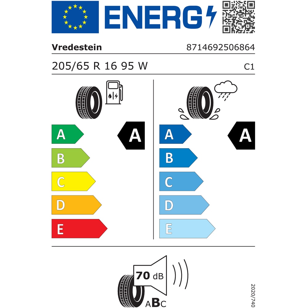 Anvelopa vara VREDESTEIN Ultrac 205/65 R16 95W (*)