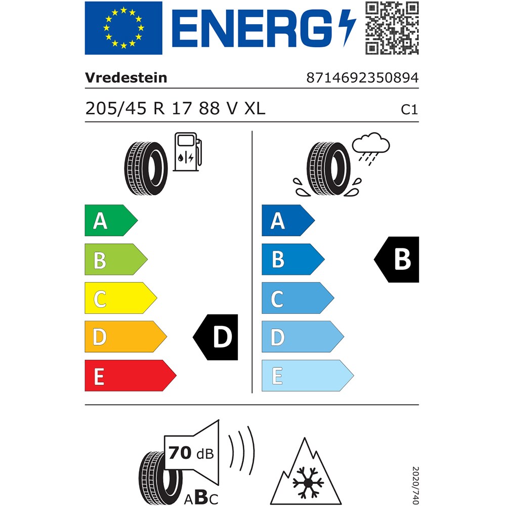 Anvelopa all season VREDESTEIN Quatrac 5 205/45 R17 88V
