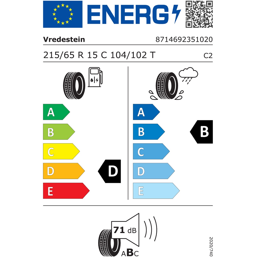 Anvelopa vara VREDESTEIN Comtrac 2 Winter 215/65 R15 104T