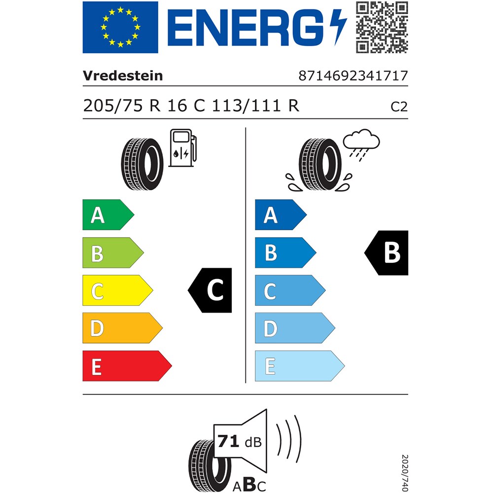 Anvelopa vara VREDESTEIN Comtrac 2 Winter 205/75 R16 113R