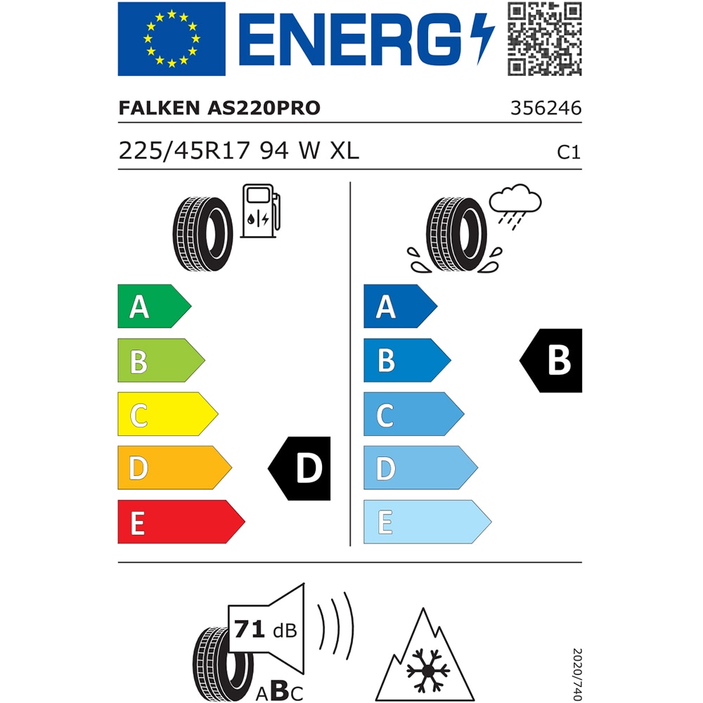 Anvelopa all season FALKEN EuroAll Season AS220PRO 225/45R17 94W