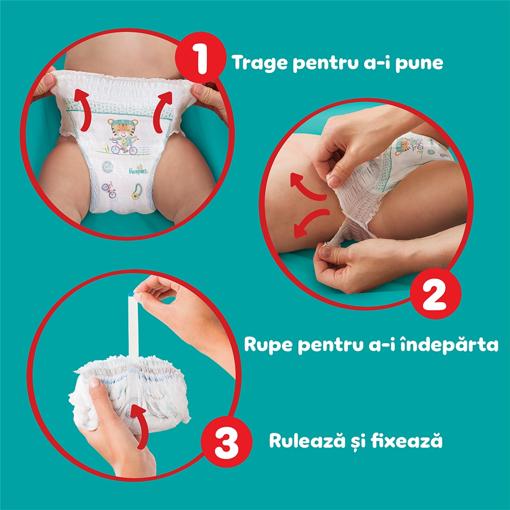 Scutece chilotel PAMPERS Pants Jumbo Pack nr 8, Unisex, 17 kg+, 32 buc