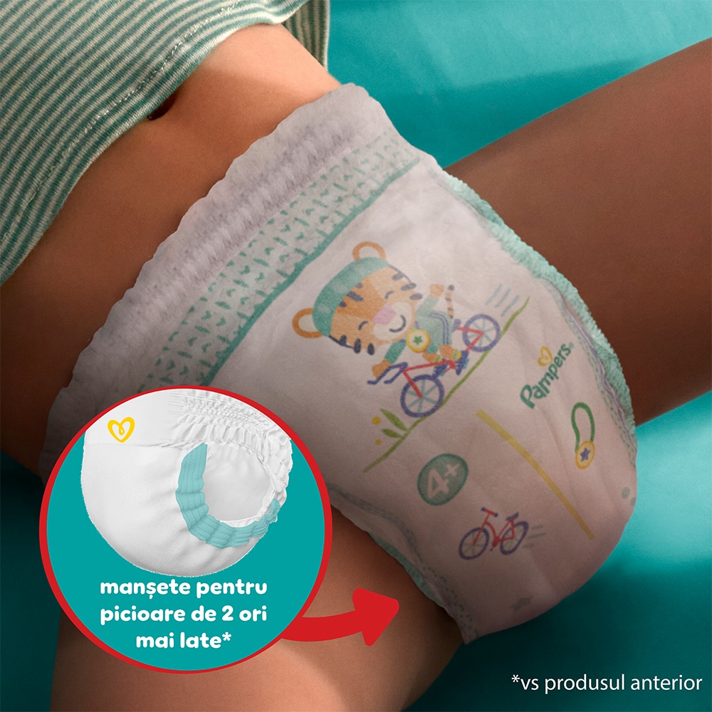 Scutece chilotel PAMPERS Pants Jumbo Pack nr 8, Unisex, 17 kg+, 32 buc
