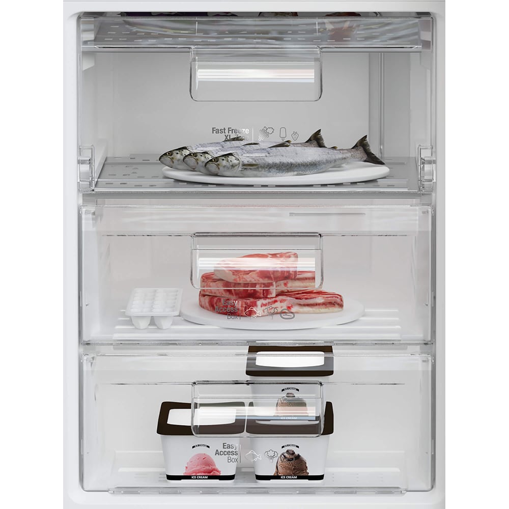 Combina frigorifica ARCTIC AK60320M40S, 300 l, H 185 cm, Clasa E, argintiu