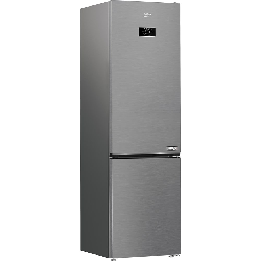 Combina frigorifica BEKO B3RCNA404HXB, No Frost, 355 l, H 203.5 cm, Clasa E, argintiu