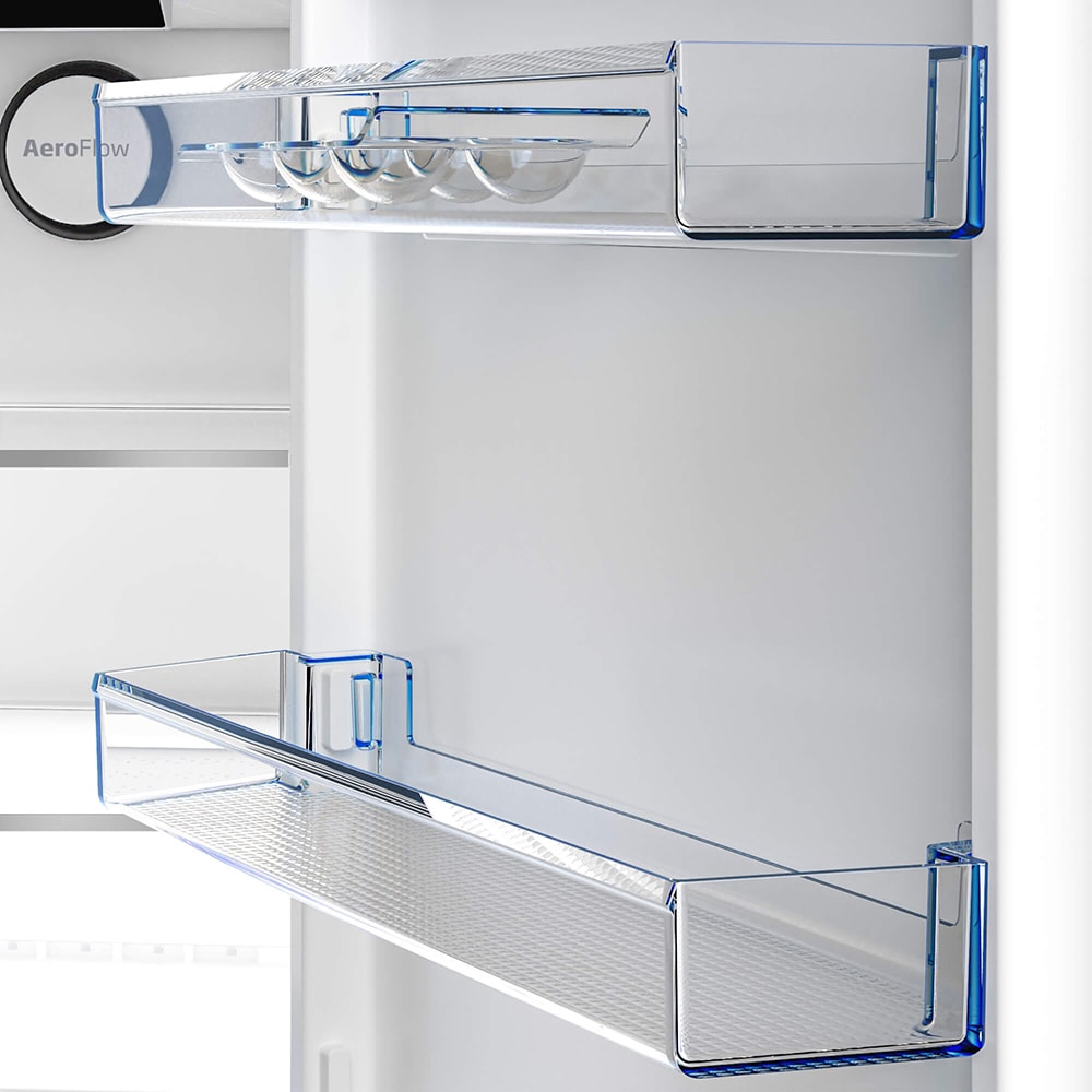 Combina frigorifica BEKO B5RCNA405HDXB, No Frost, 355 l, H 203 cm, Clasa D, Dozator apa, inox