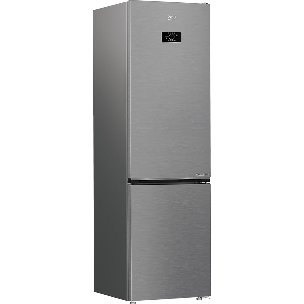 Combina frigorifica BEKO B5RCNA405HXB, No Frost, 355 l, H 203 cm, Clasa D, argintiu
