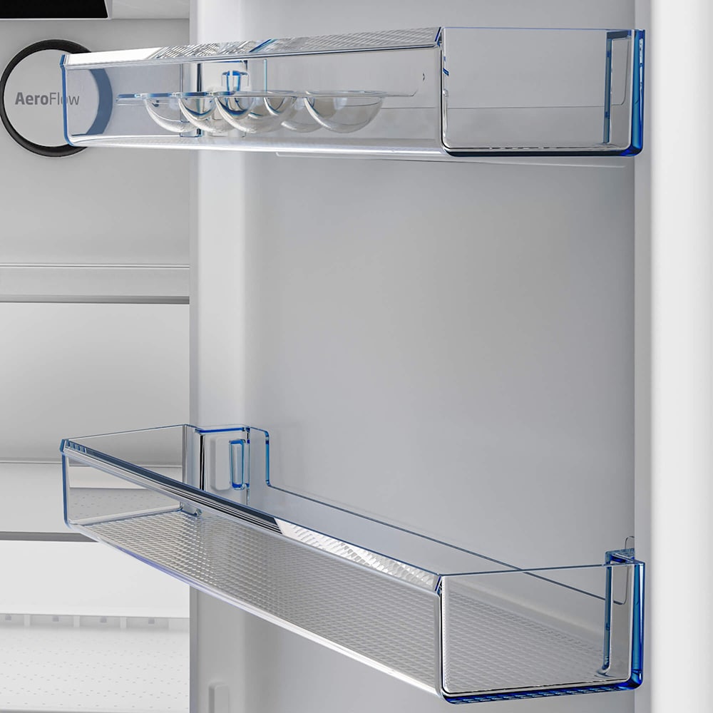 Combina frigorifica BEKO B5RCNA405HXB, No Frost, 355 l, H 203 cm, Clasa D, argintiu