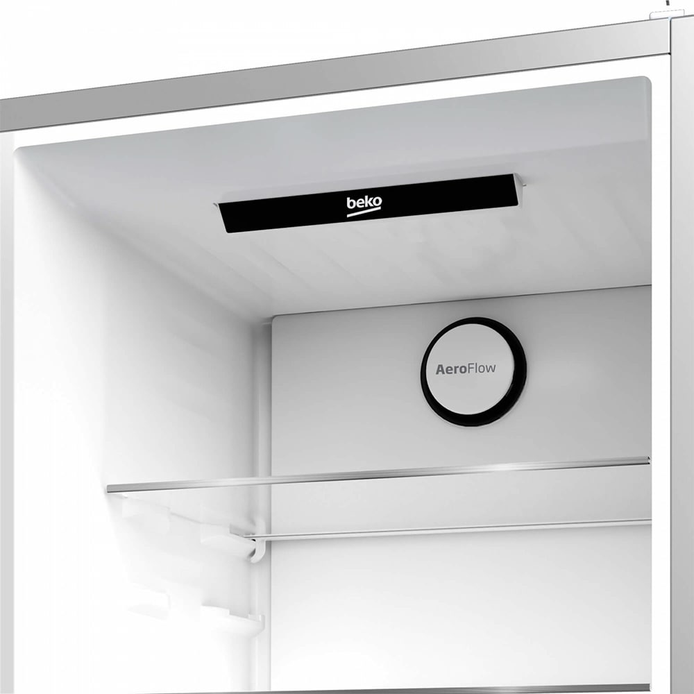 Combina frigorifica BEKO B5RCNA406HXB1, No Frost, 355 l, H 203 cm, Clasa C, argintiu