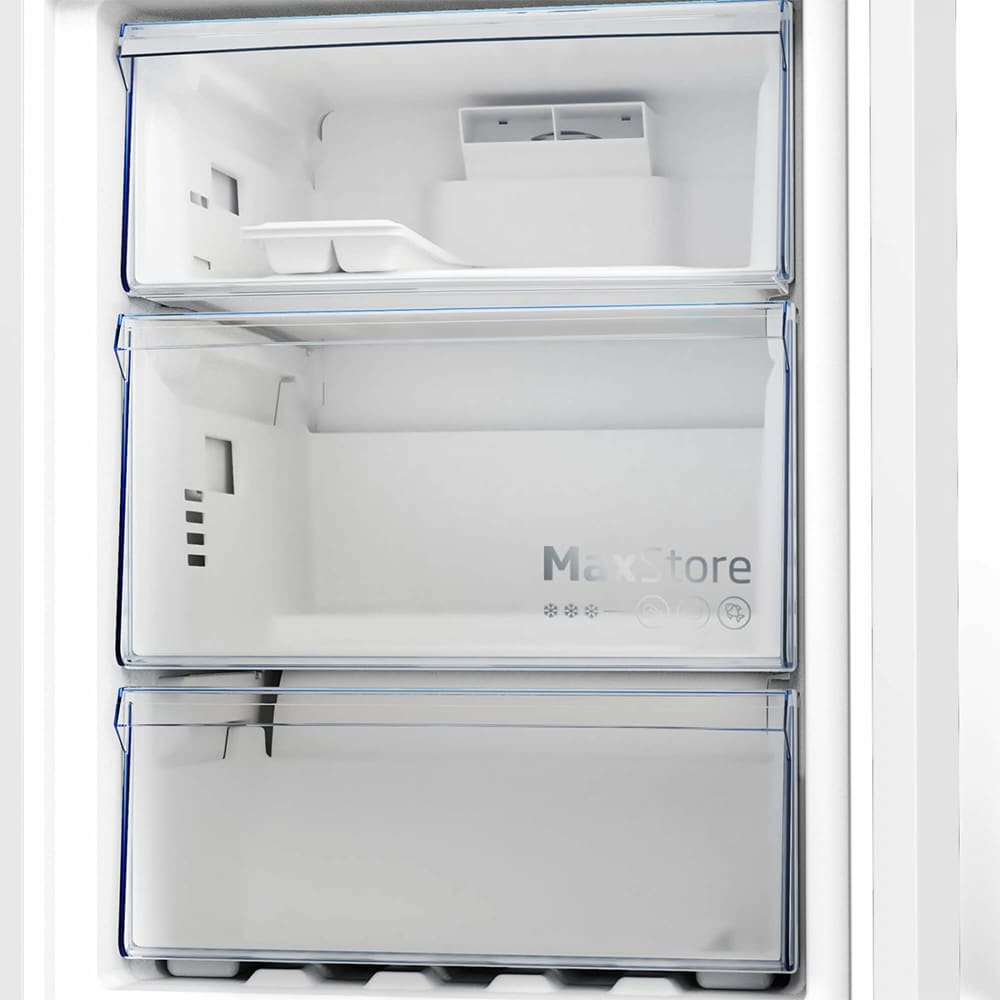 Combina frigorifica BEKO B5RCNA406HXB1, No Frost, 355 l, H 203 cm, Clasa C, argintiu