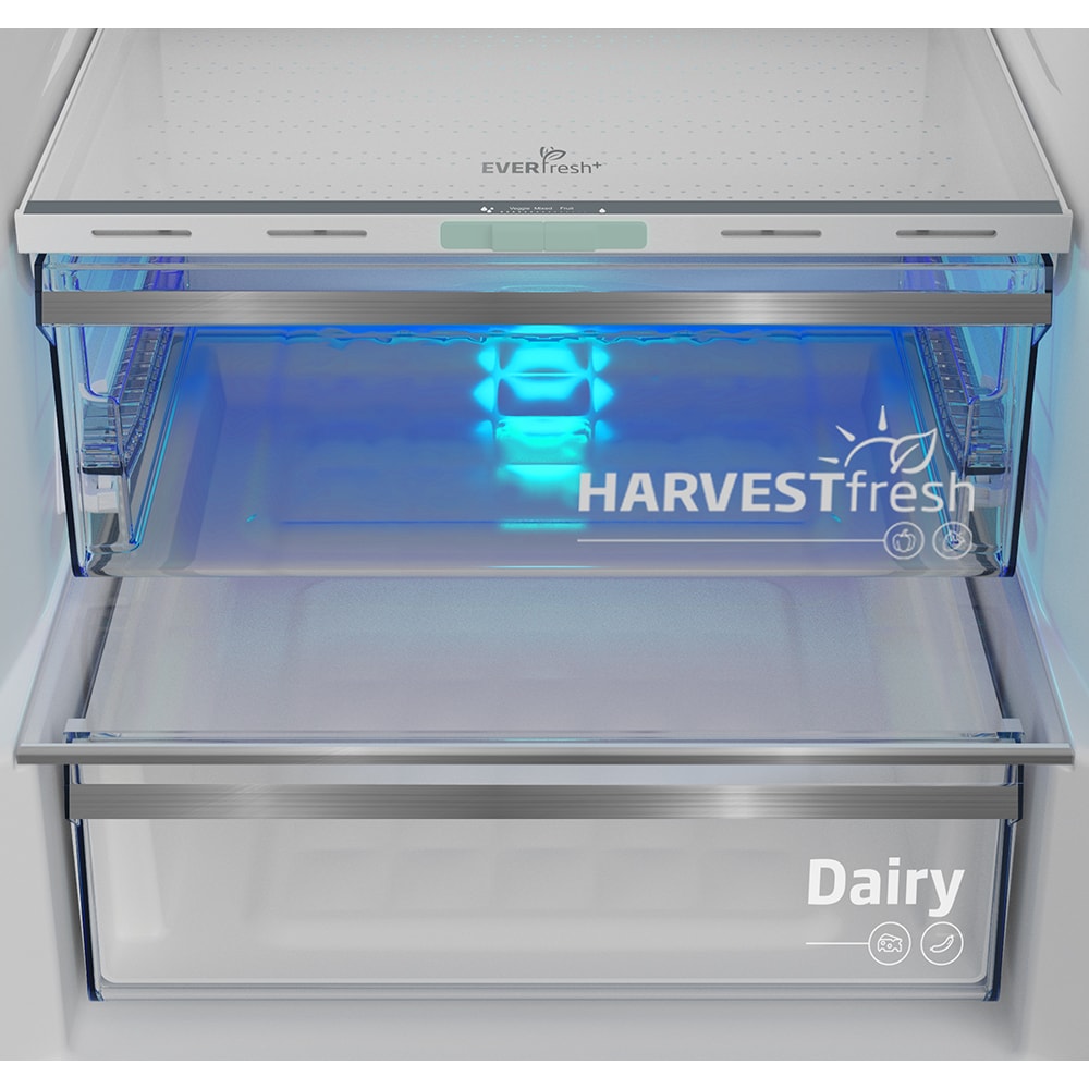 Combina frigorifica BEKO B5RCNA406LXBRW, No Frost, 355 l, H 203 cm, Clasa C, dark inox