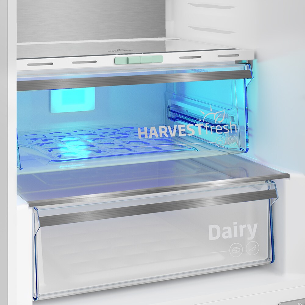 Combina frigorifica BEKO B5RCNA406LXBRW, No Frost, 355 l, H 203 cm, Clasa C, dark inox