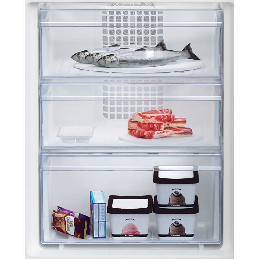 Combina frigorifica incorporabila BEKO BCNA275E5SN, No Frost, 254 l, H 177.5 cm, Clasa D