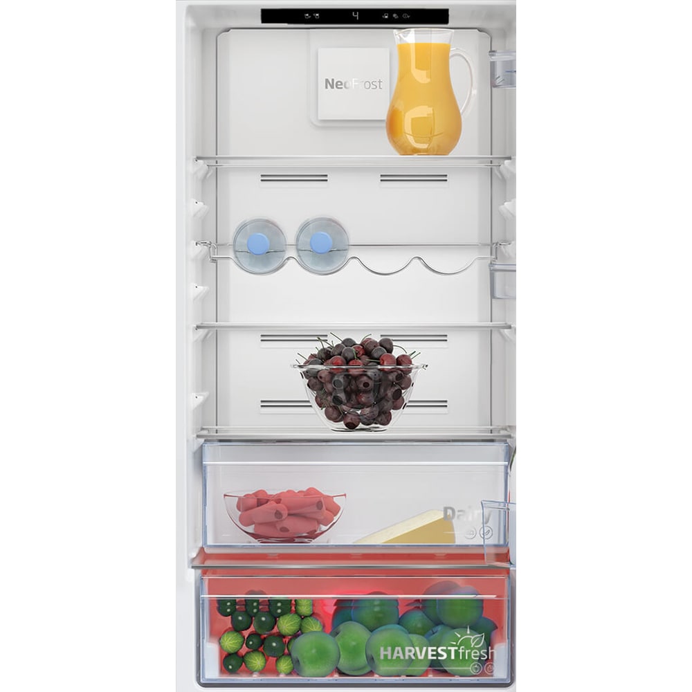 Combina frigorifica incorporabila BEKO BCNA275E5SN, No Frost, 254 l, H 177.5 cm, Clasa D