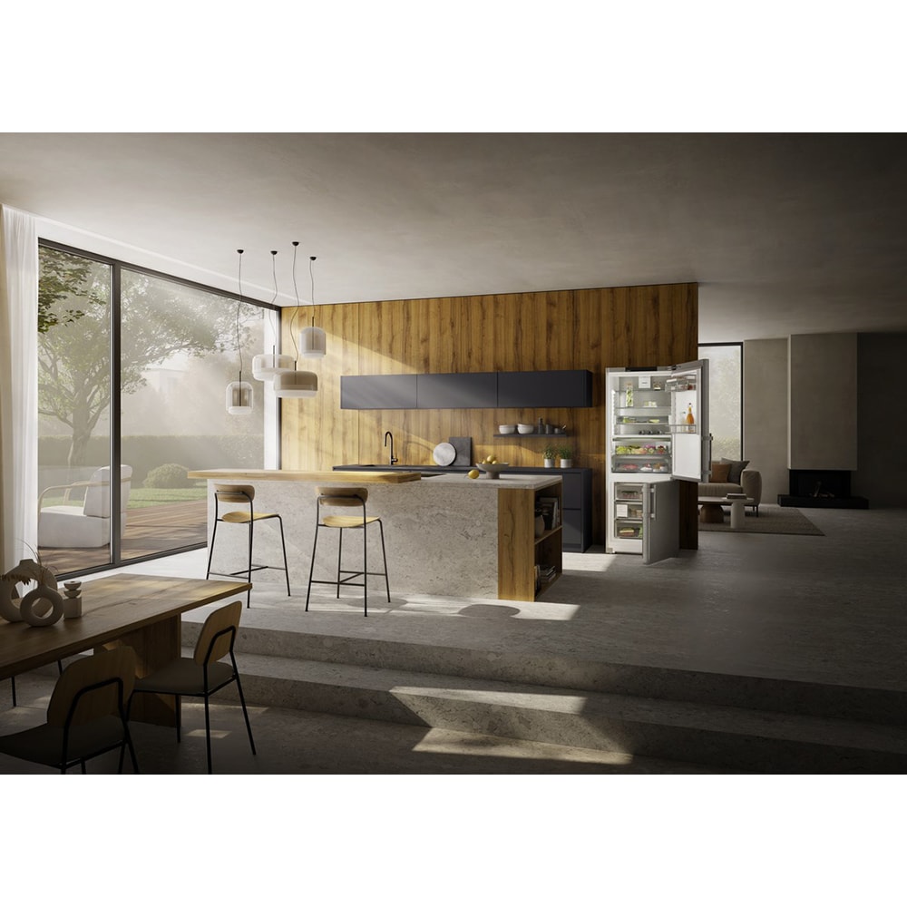 Combina frigorifica LIEBHERR CBNsdb 775i Prime, Duo Cooling, 474 l, H 201.5 cm, Clasa B, argintiu