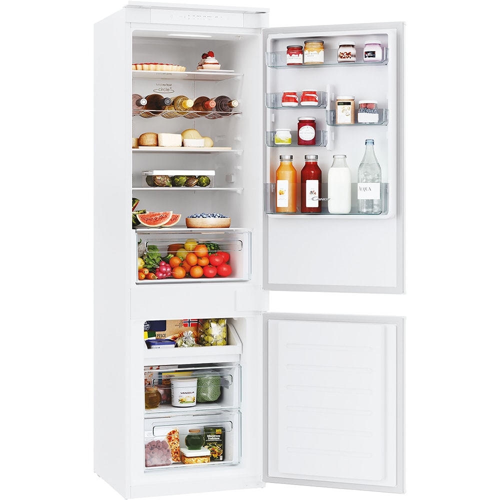 Combina frigorifica incorporabila CANDY CBT3518EW, No Frost, 248 l, H 177 cm, Clasa E, Wi-Fi