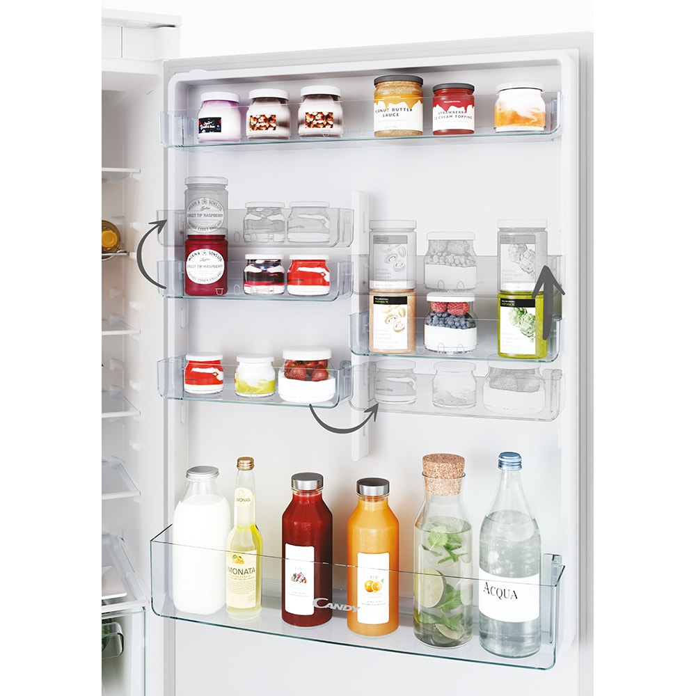 Combina frigorifica incorporabila CANDY CBT7719EW, Total No Frost, 364 l, H 193.5 cm, Clasa E, Wi-Fi