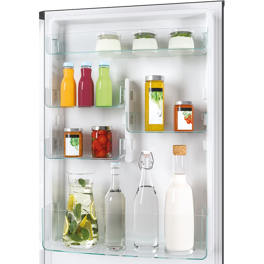 Combina frigorifica CANDY CCE4T618EB, No Frost, 341 l, H 185 cm, Clasa E, Wi-Fi, negru