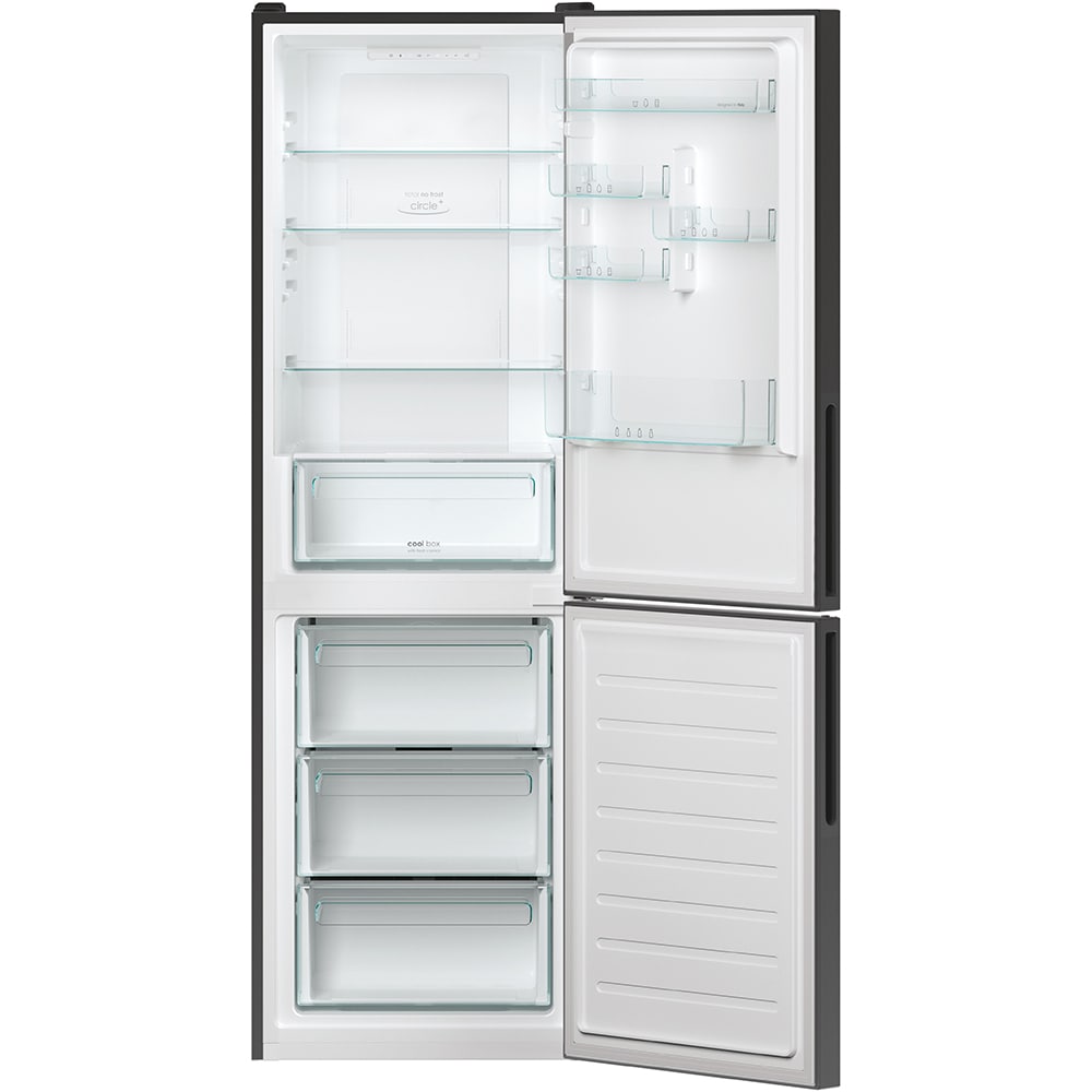 Combina frigorifica CANDY CCE4T618EB, No Frost, 341 l, H 185 cm, Clasa E, Wi-Fi, negru