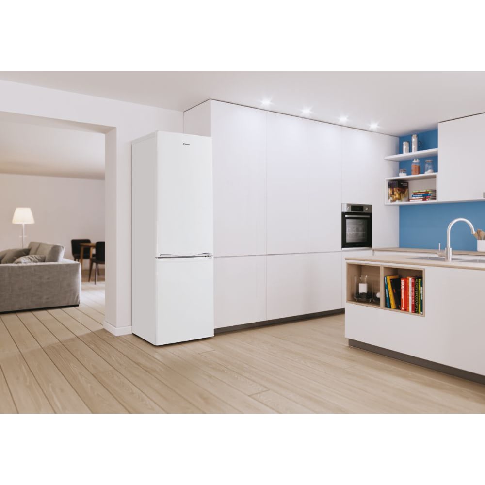 Combina frigorifica CANDY CCG1S518FW, 252 l, H 180 cm, Clasa F, alb