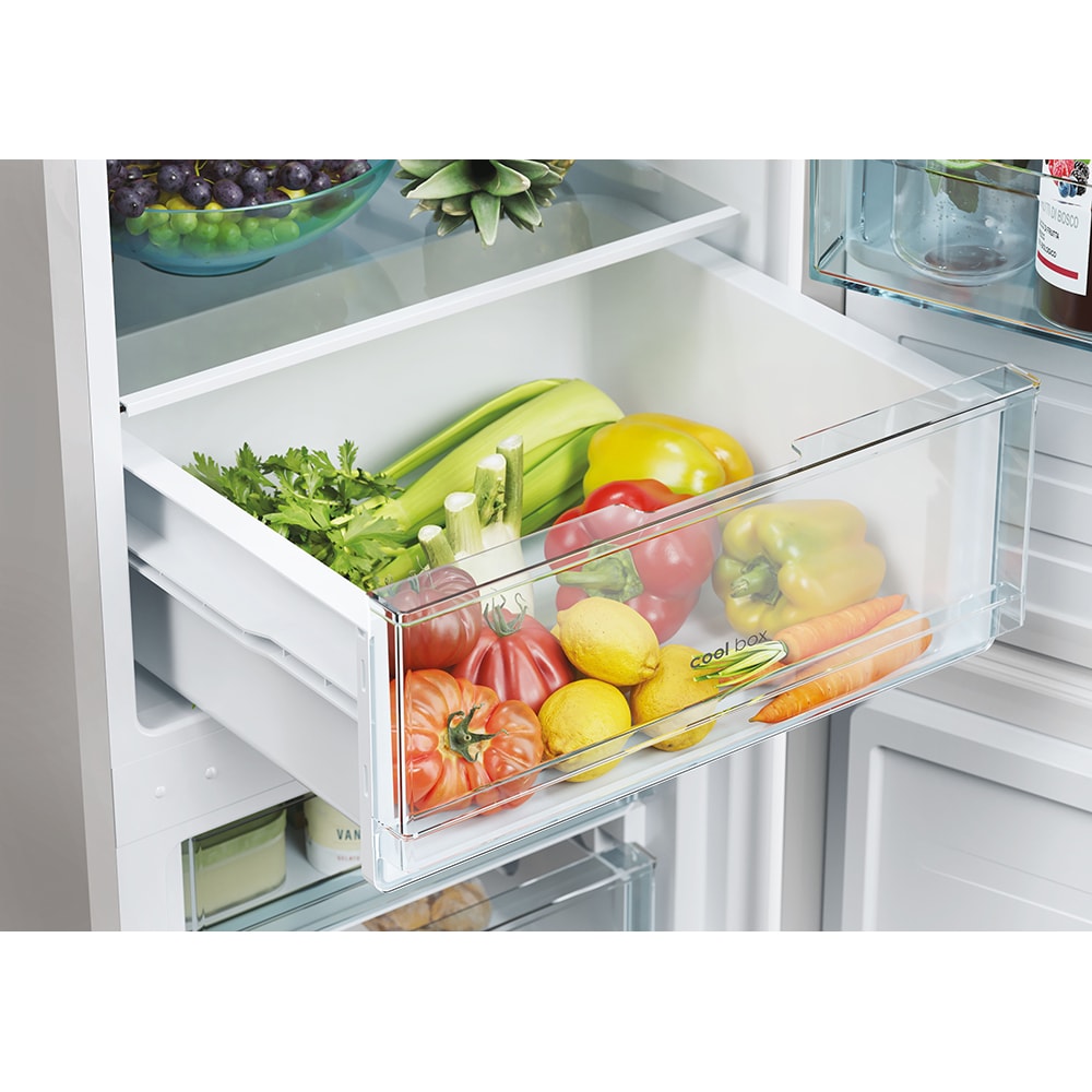 Combina frigorifica CANDY CCT3L517ES, Low Frost, 260 l, H 176 cm, Clasa E, argintiu