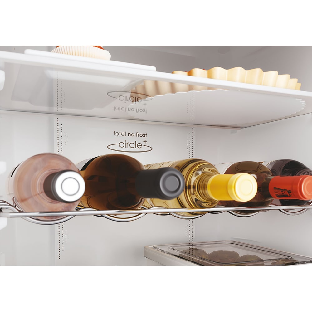 Combina frigorifica incorporabila CANDY CCUBT5519EW, Total No Frost, 281 l, H 193.5 cm, Clasa E, Wi-Fi
